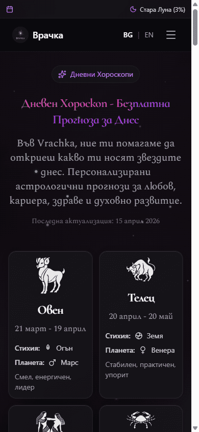 Daily horoscope — всичките 12 зодии