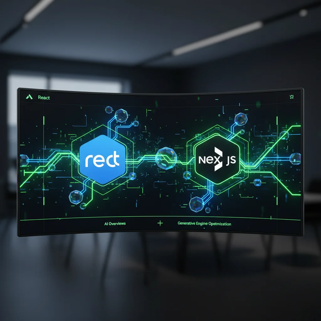SEO, GEO и AI Overviews: Пълно ръководство за React и Next.js през 2026