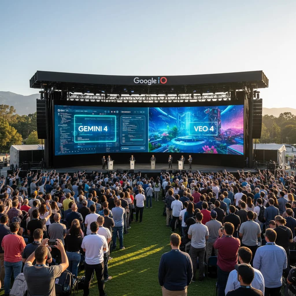 Google I/O 2026: Gemini 4 и Veo 4 променят правилата на играта